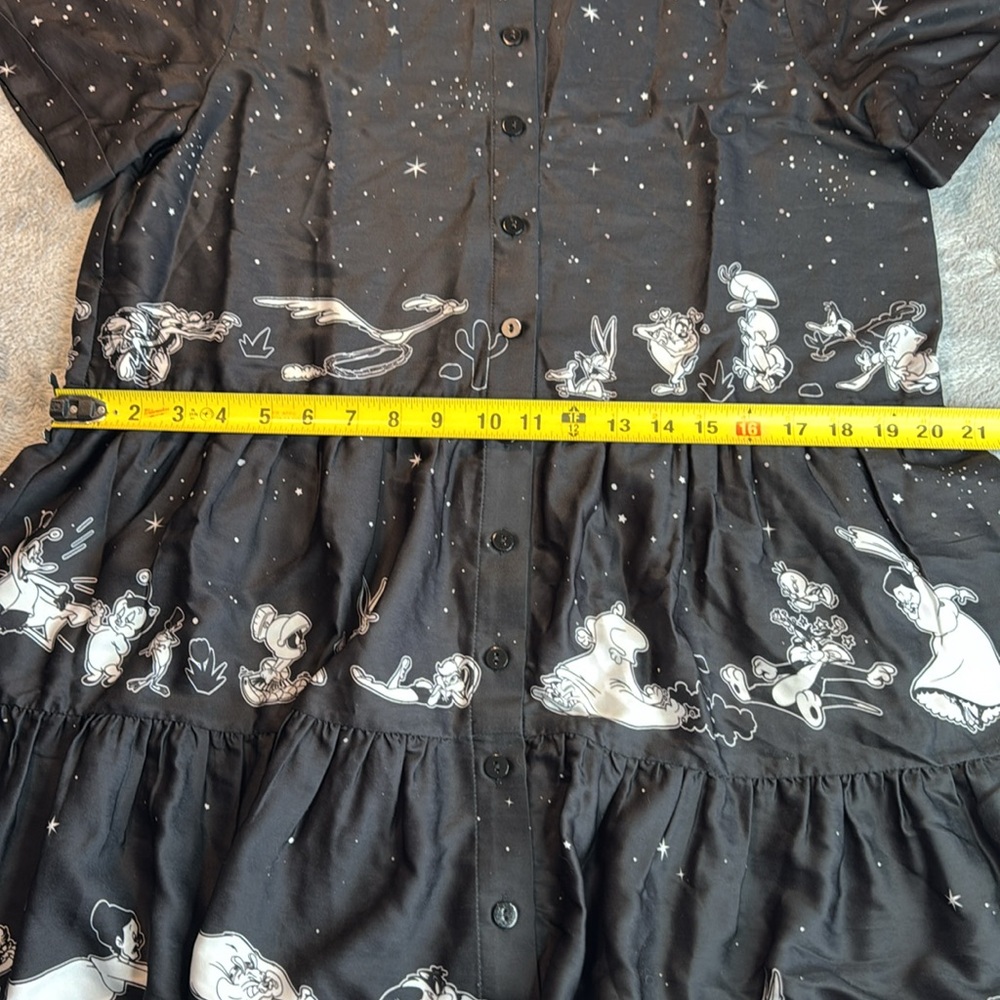 Rare NWT Blackmilk x Looney Tunes Chase Tiered Shirt Dress~LIMITED Size AU6 USXS - Picture 12 of 14